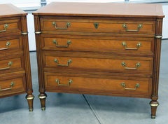 Pair of Regency Style Baker Commodes