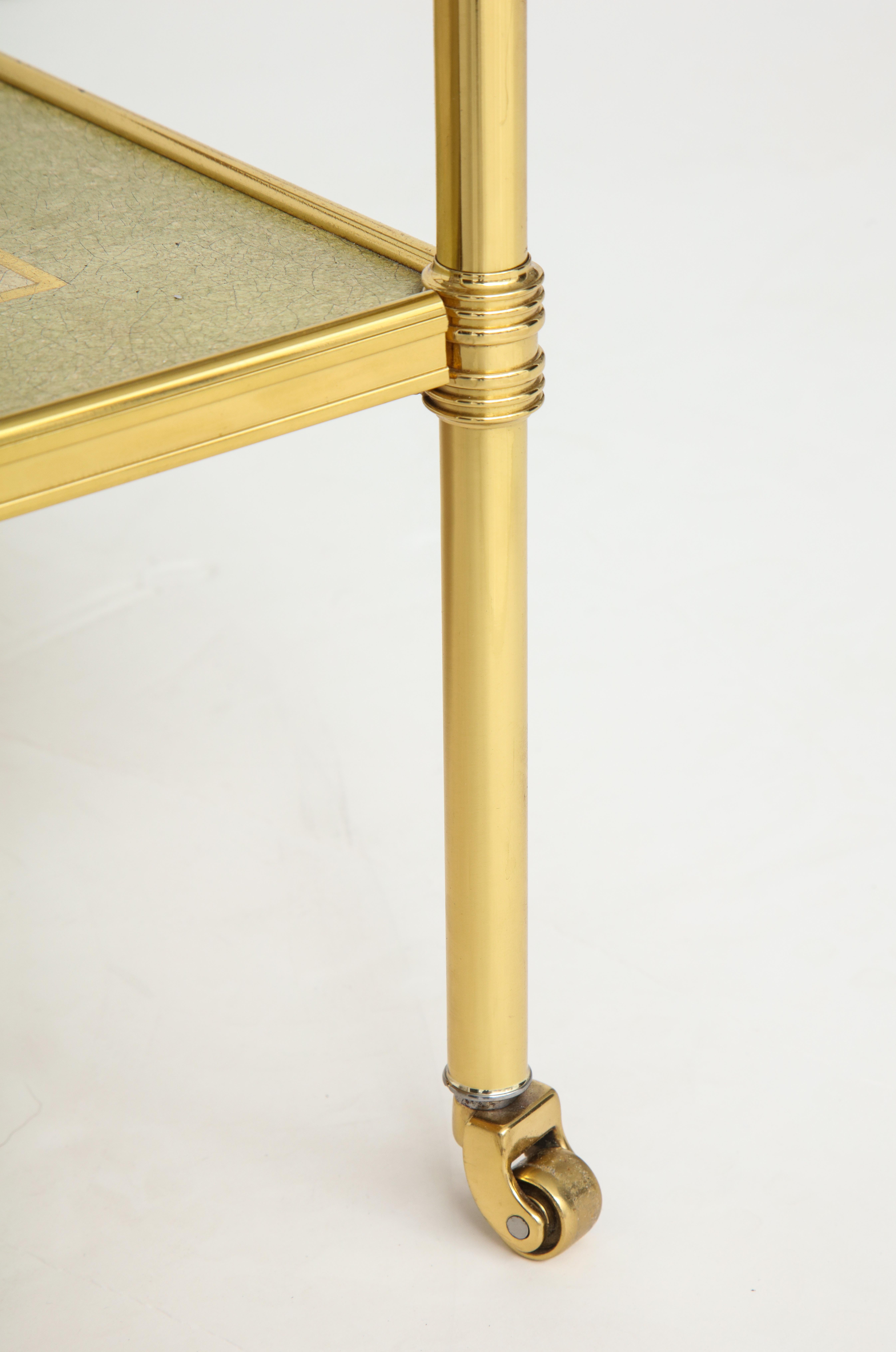 Pair of Regency Style Brass Side Tables 9