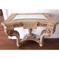 Pair of Regency Style Carved Italian Giltwood Console Table, 1990s