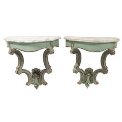 Pair of Regency Style Console Tables