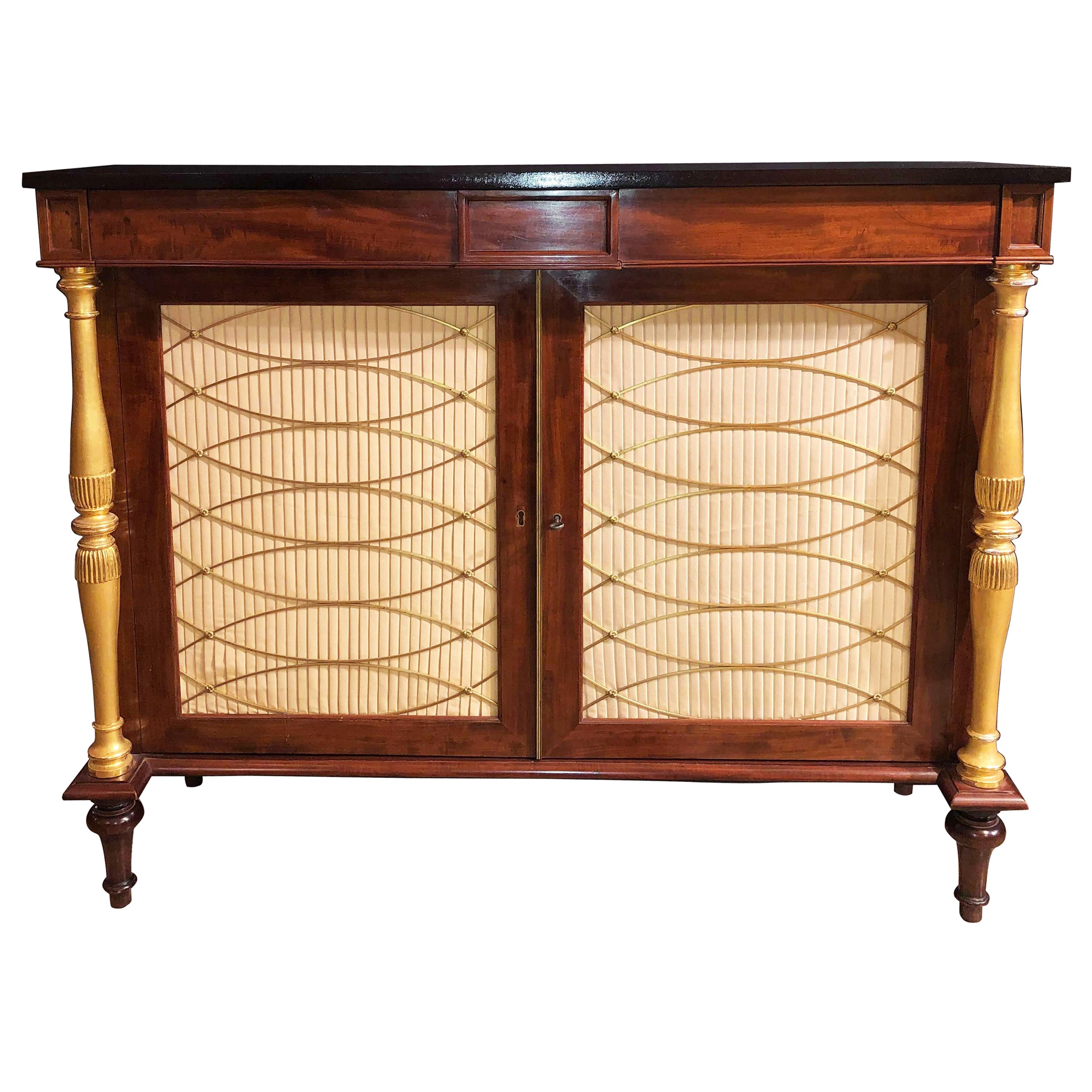 Pair of Regency Style Credenzas at 1stDibs