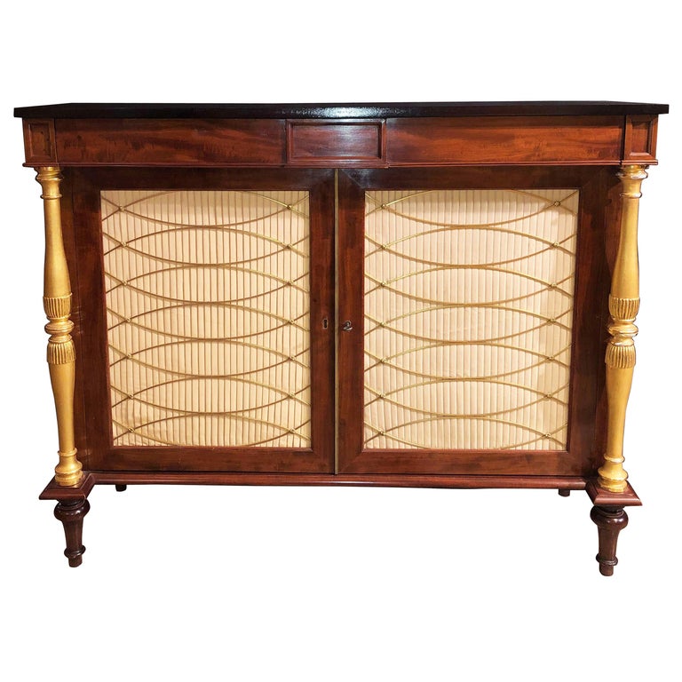 Pair of Regency Style Credenzas at 1stDibs