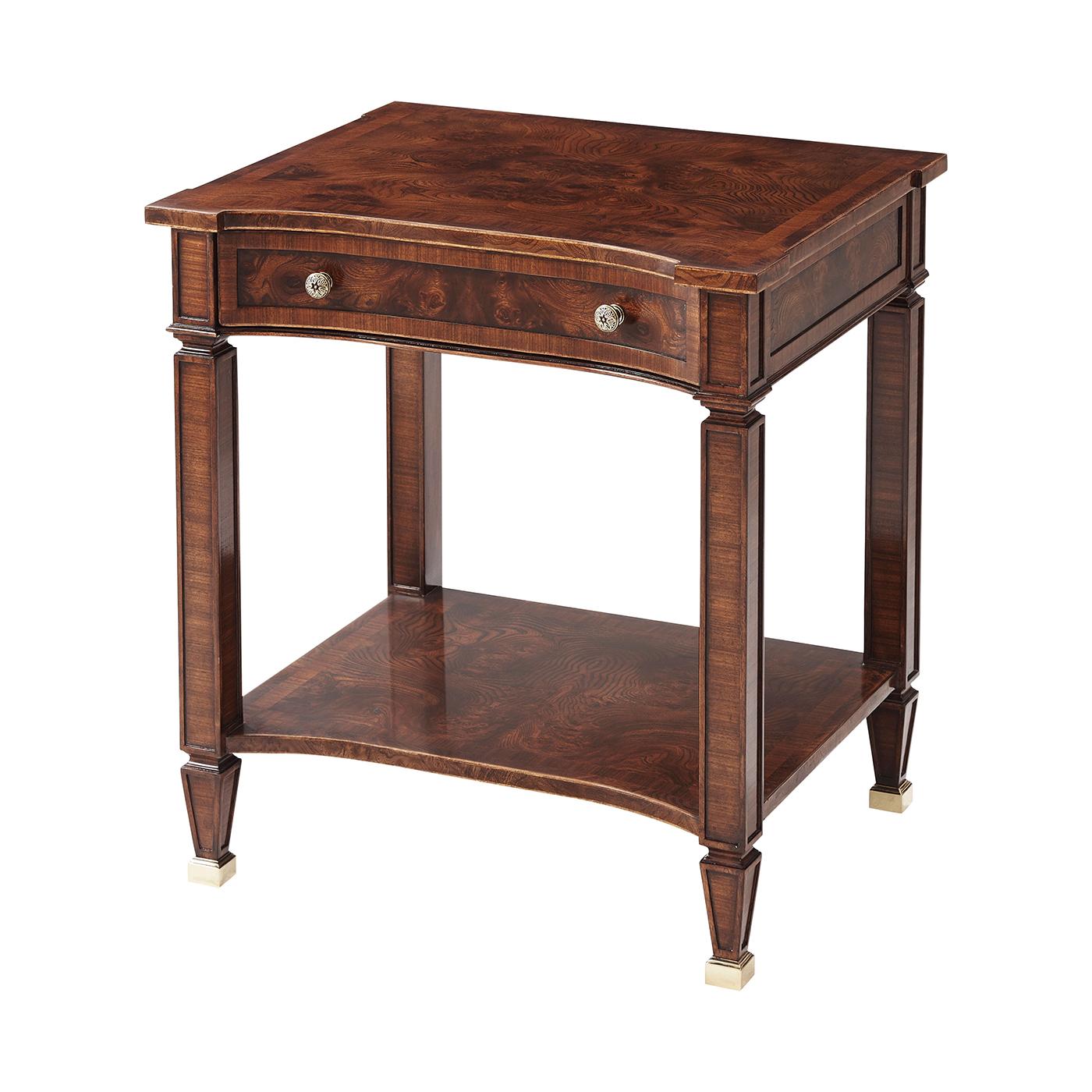 Contemporary Pair of Regency Style End Tables For Sale