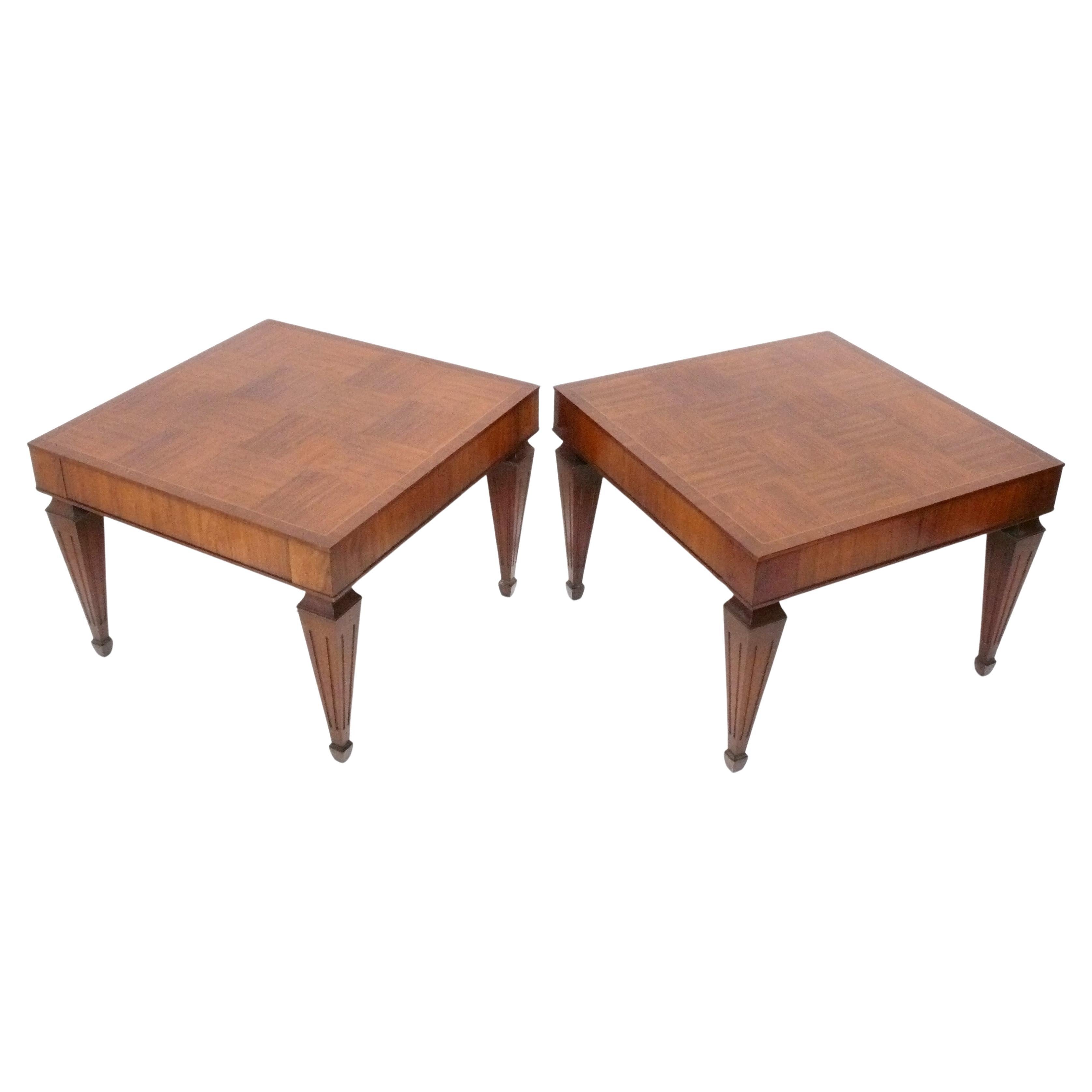 Pair of Regency Style English End Tables or Nightstands