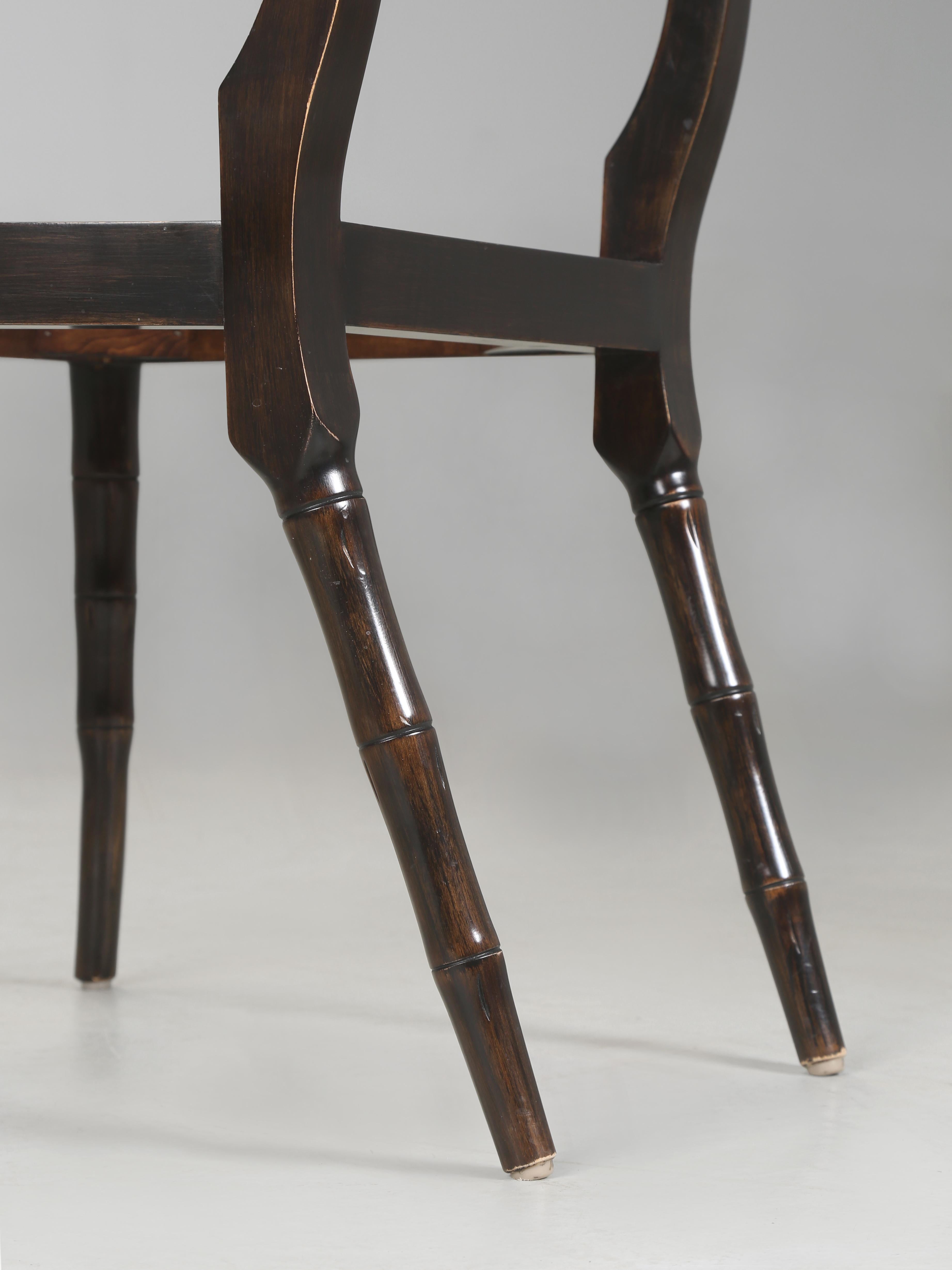 Pair of Regency Style Fret Chairs from Iatesta Studio Collection with Cushions For Sale 6