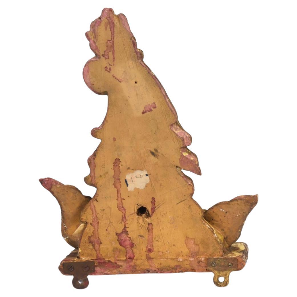 Anglais Paire de supports muraux en bois doré de style Régence en vente