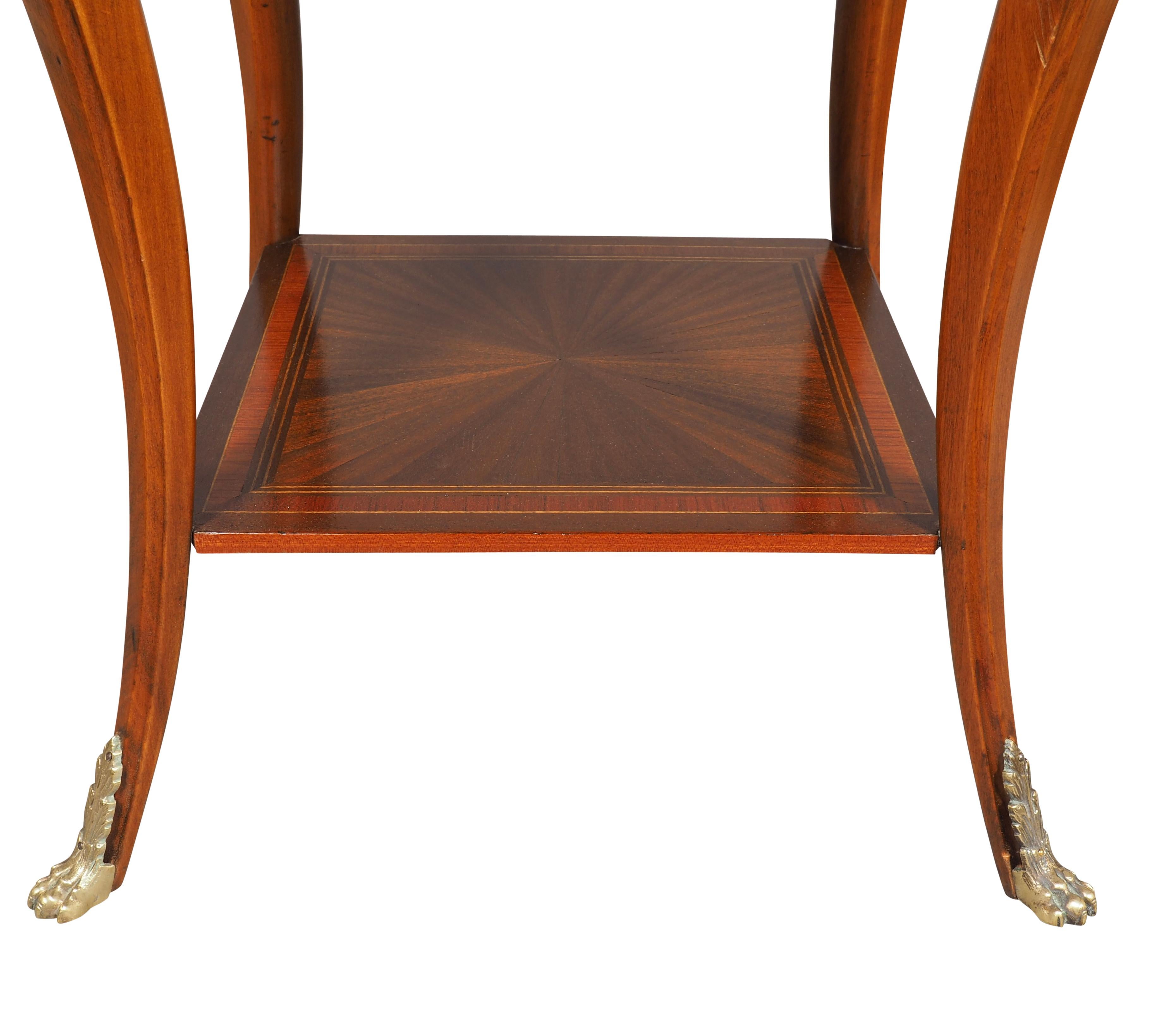 Pair Of Regency Style Inlaid Mahogany Side Tables 5