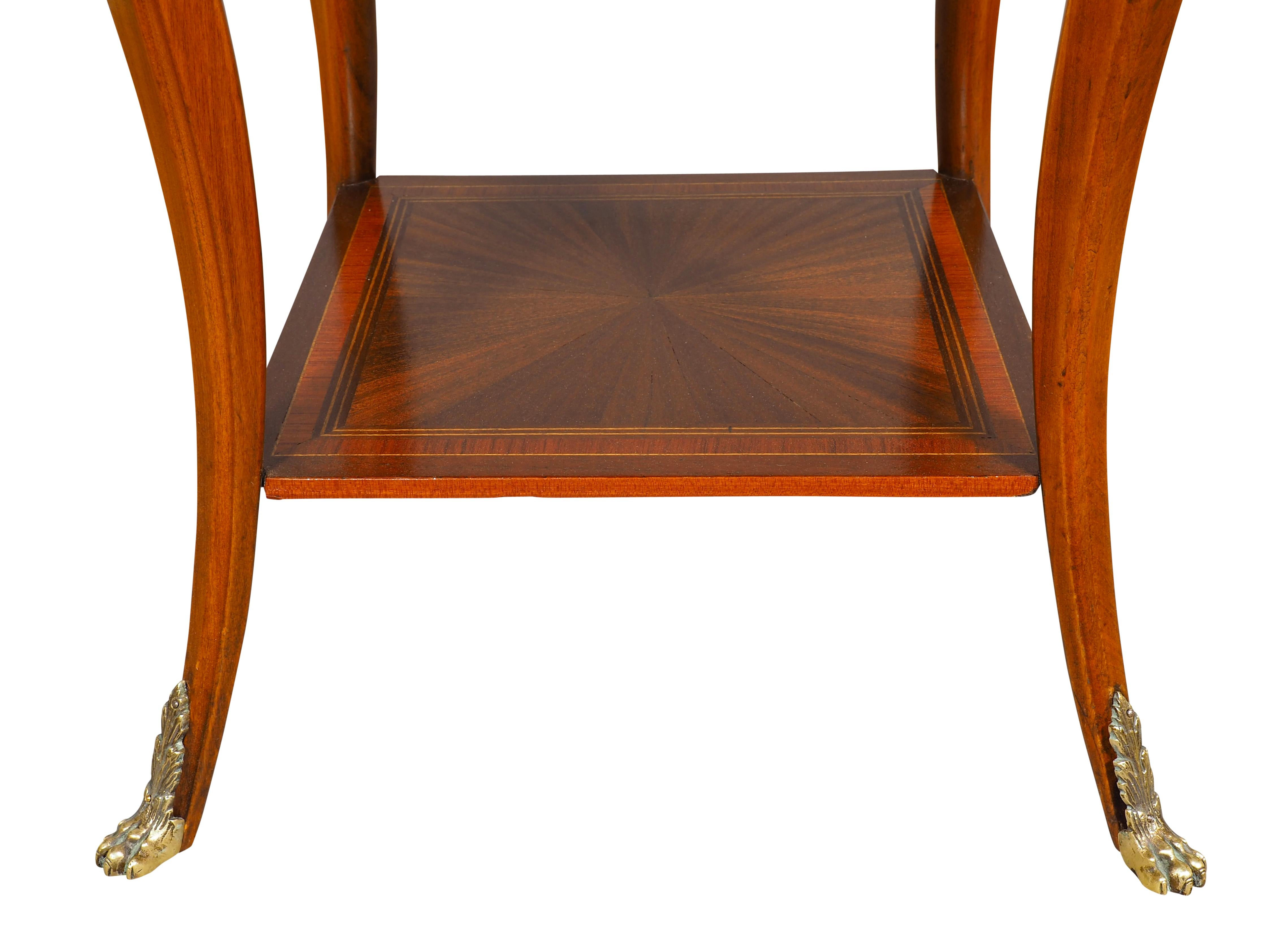 Pair Of Regency Style Inlaid Mahogany Side Tables 8