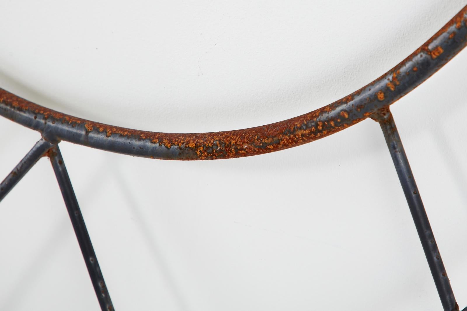 Pair of Midcentury Iron and Bronze Headboards For Sale 5