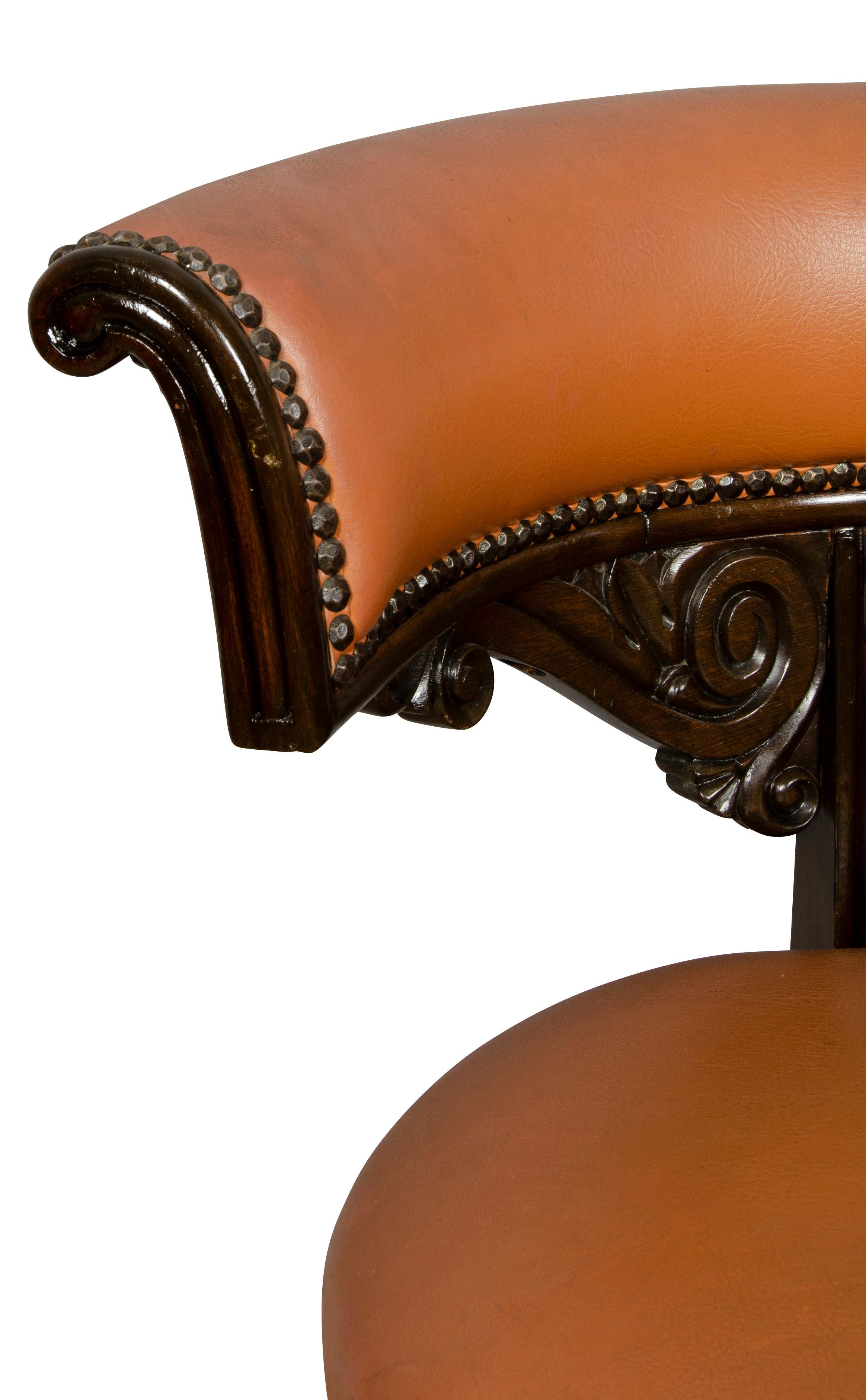 Pair of Regency Style Mahogany Chairs For Sale 6