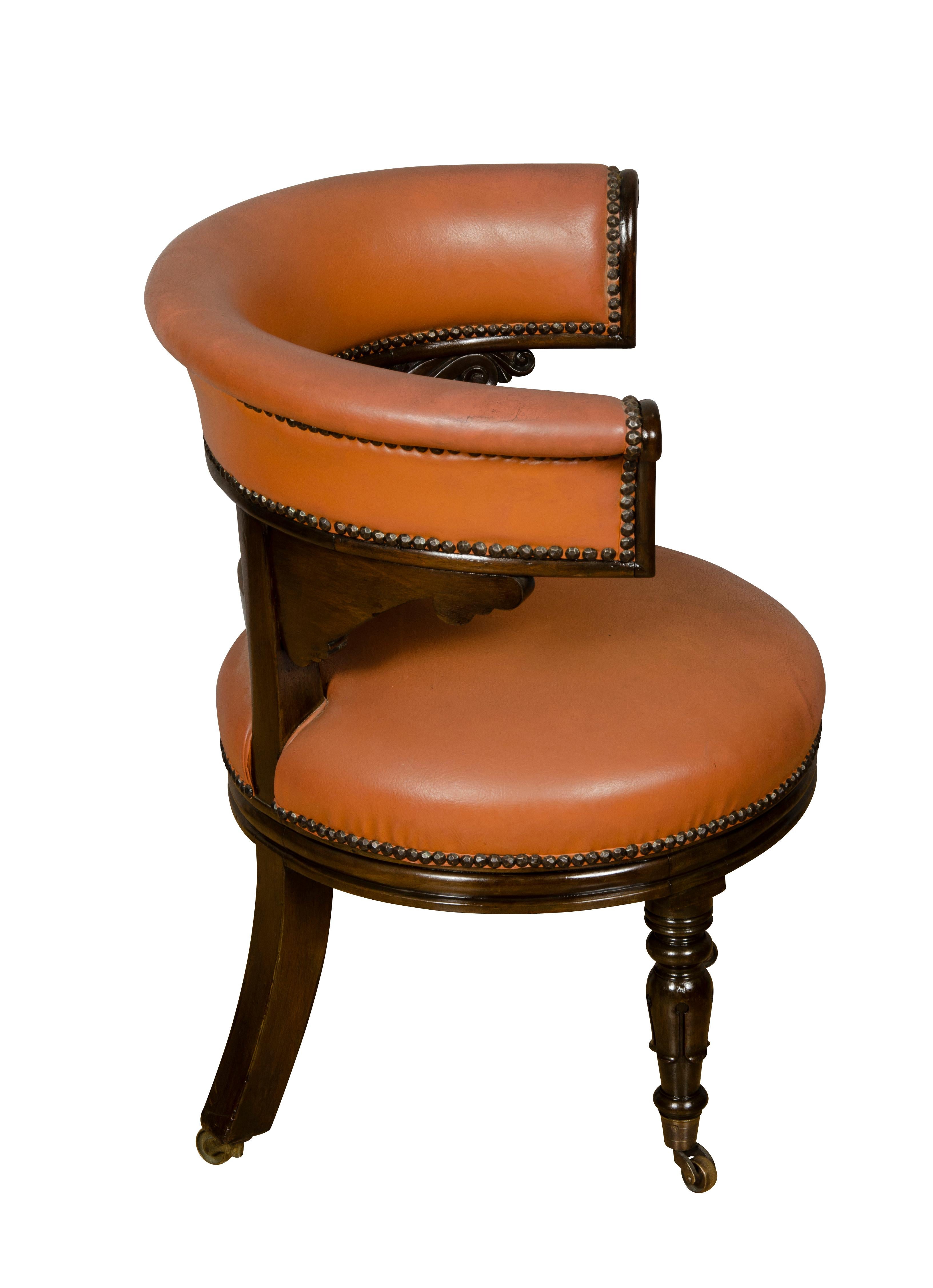 Pair of Regency Style Mahogany Chairs For Sale 2