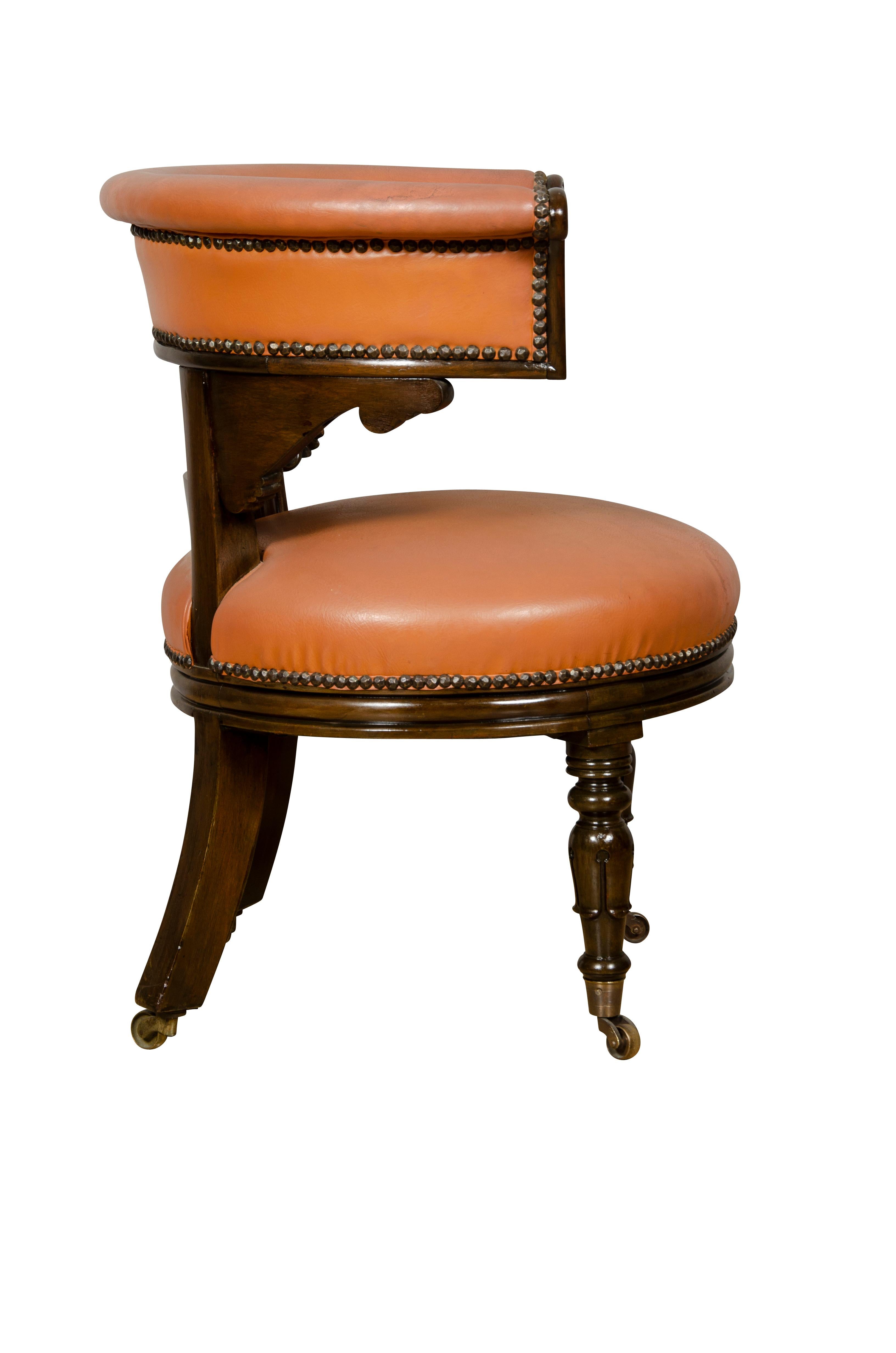 Pair of Regency Style Mahogany Chairs For Sale 3