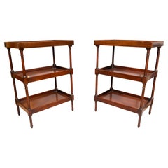 Pair Of Regency Style Mahogany End Tables