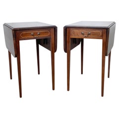 Pair of Regency Style Mahogany Pembroke Drop-Leaf Tables