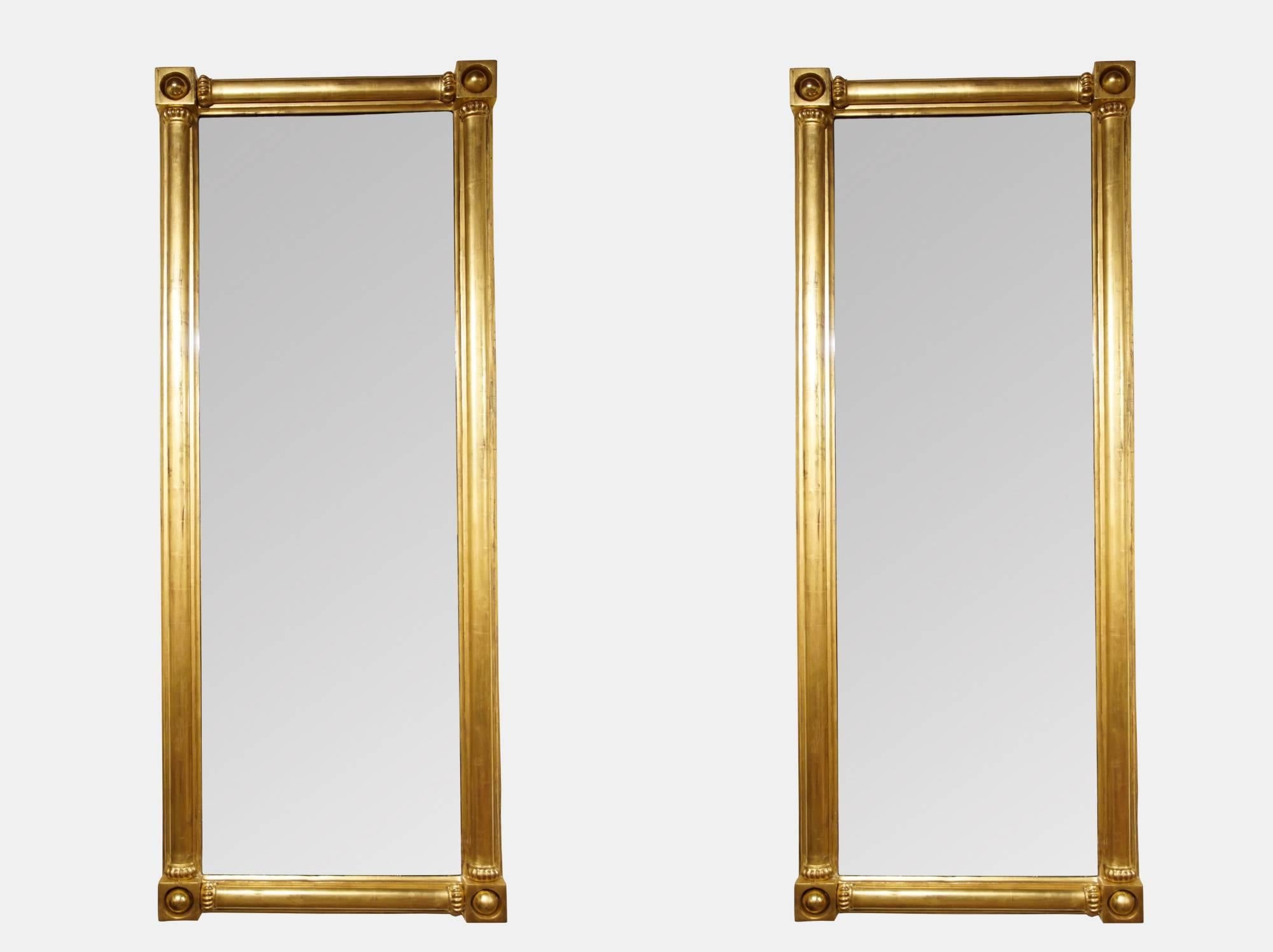 20th Century Pair of Regency Style Mirrors