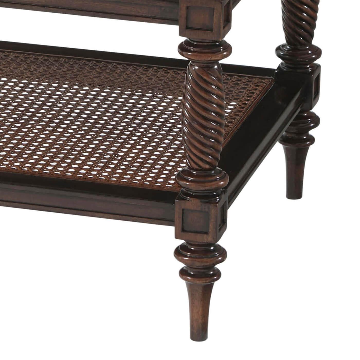 Vietnamese Pair of Regency Style Nightstands For Sale