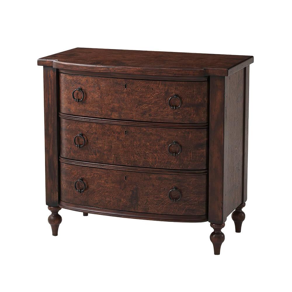 Wood Pair of Regency Style Nightstands For Sale