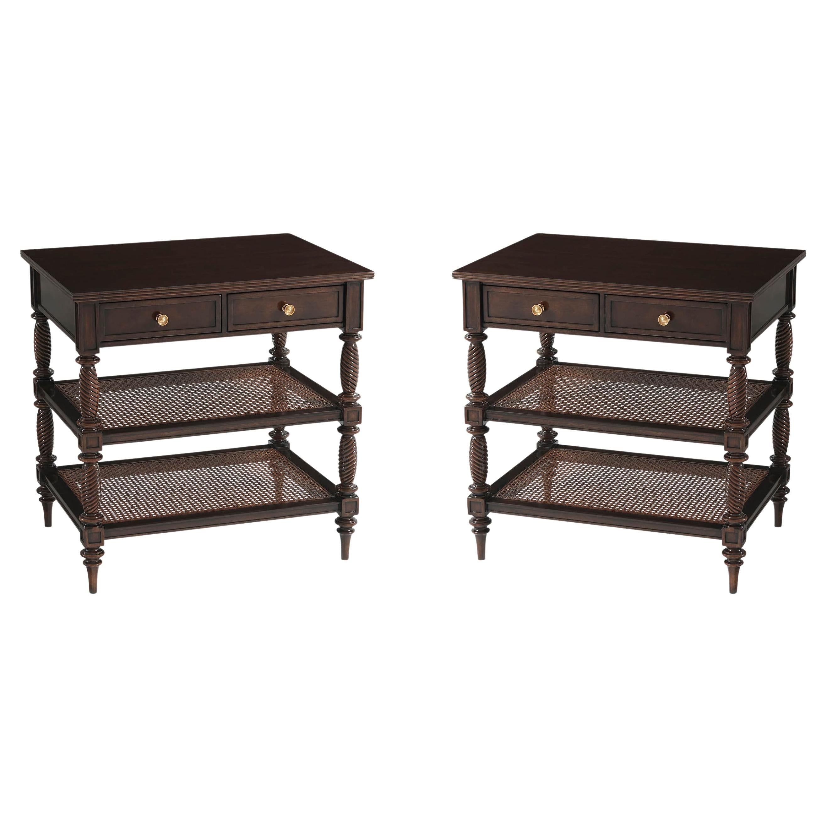 Pair of Regency Style Nightstands