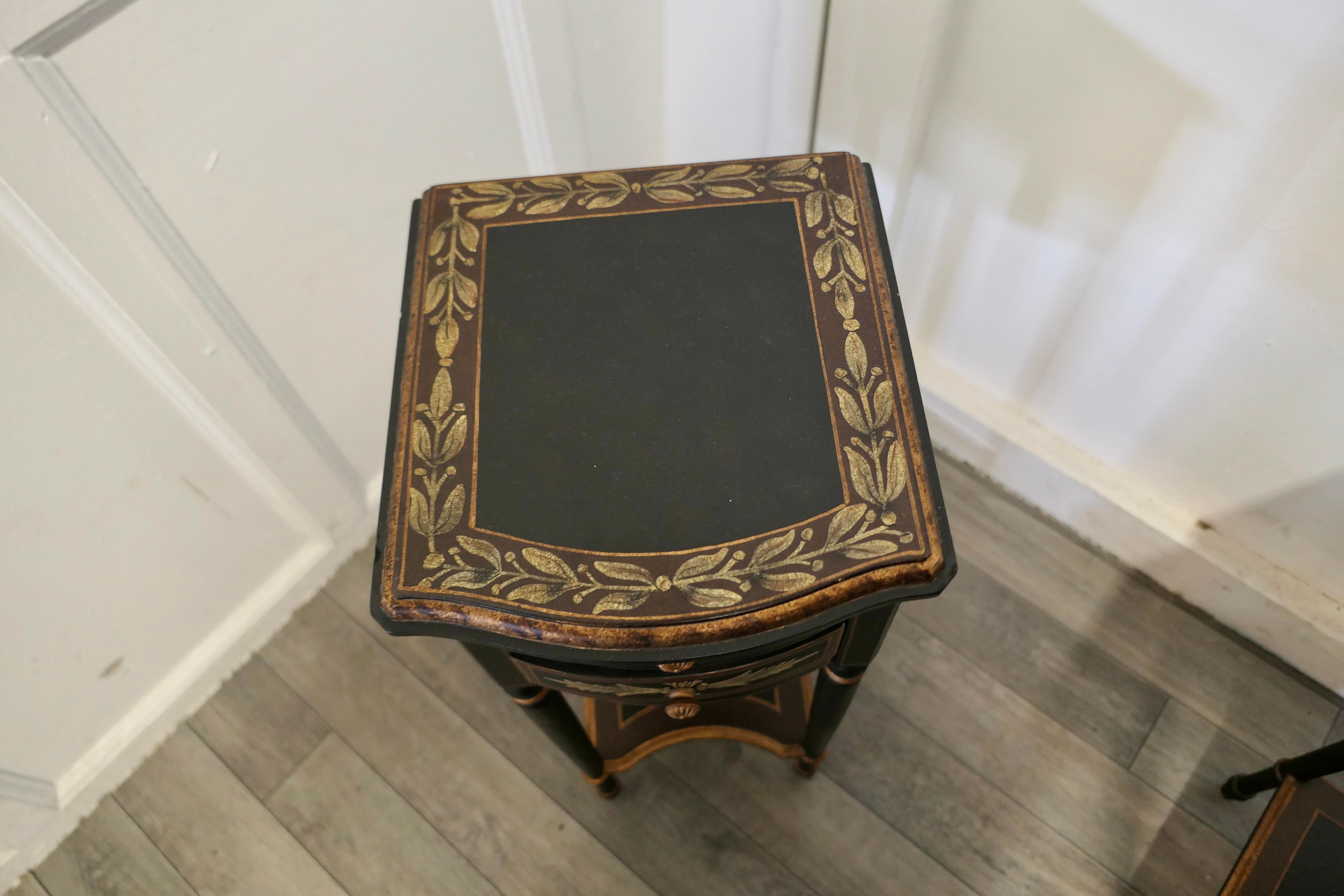 Pair of Regency Style Painted Side Tables or Night Tables  5