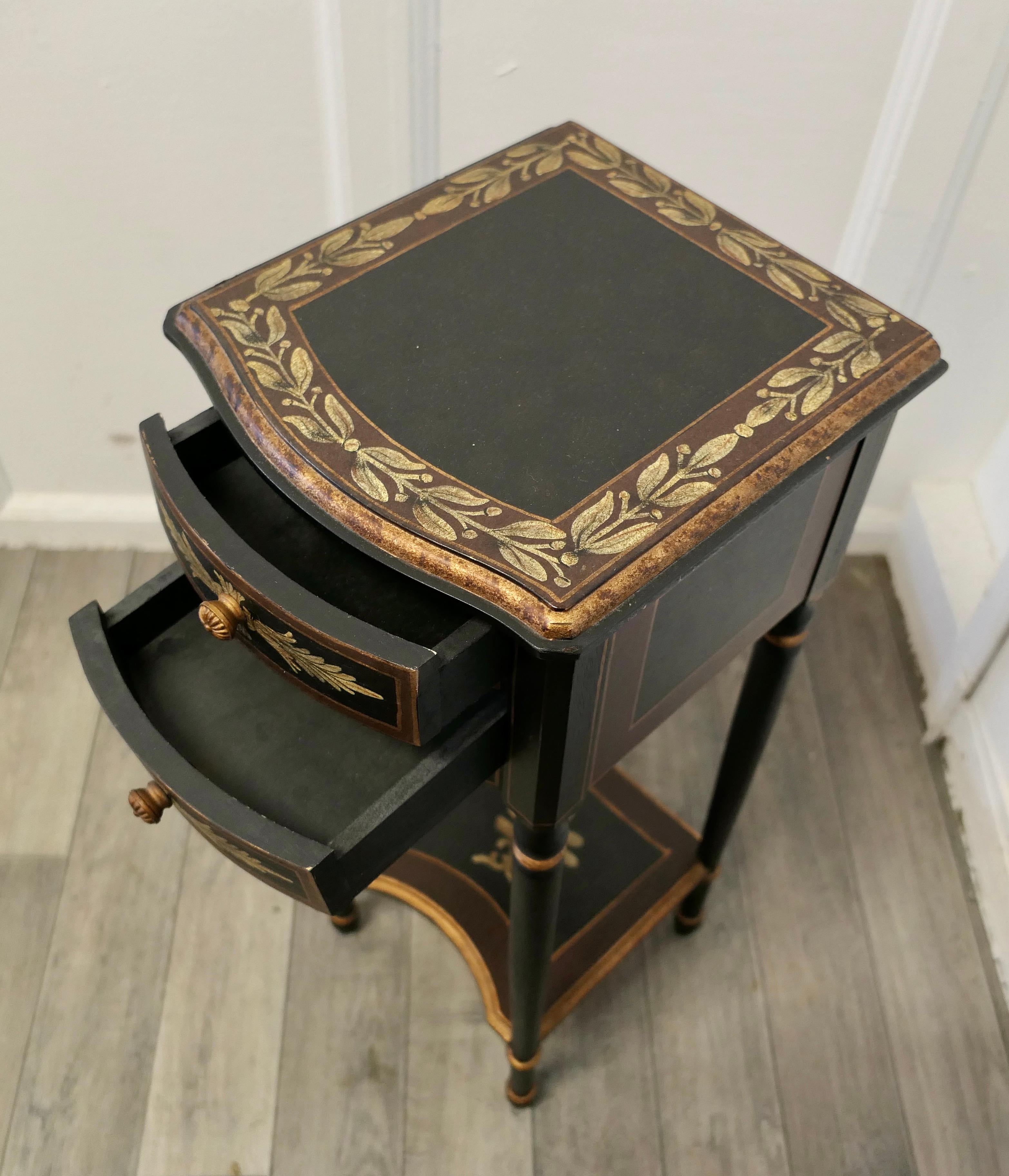 Pair of Regency Style Painted Side Tables or Night Tables  6