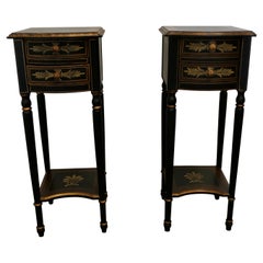 Pair of Regency Style Painted Side Tables or Night Tables