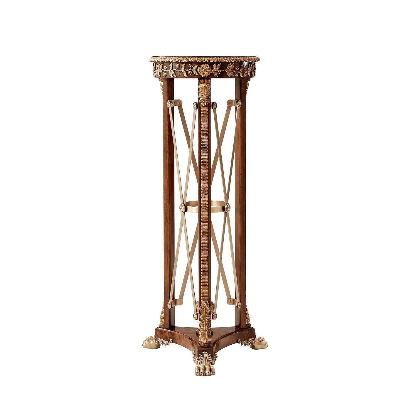 Contemporary Pair of Regency Style Pedestals For Sale