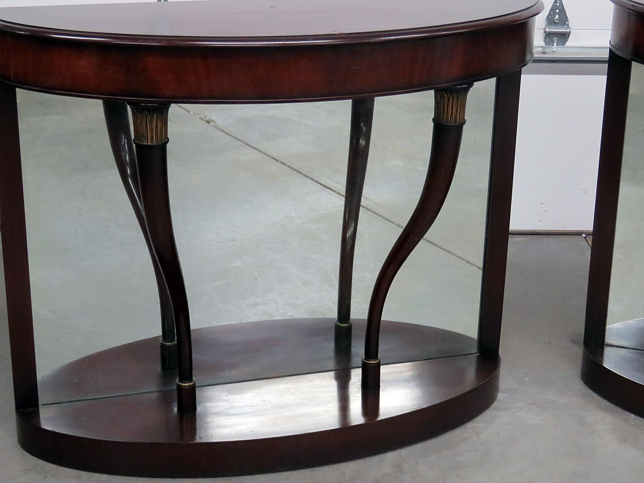 Pair of Regency Style Pier Tables In Good Condition In Swedesboro, NJ