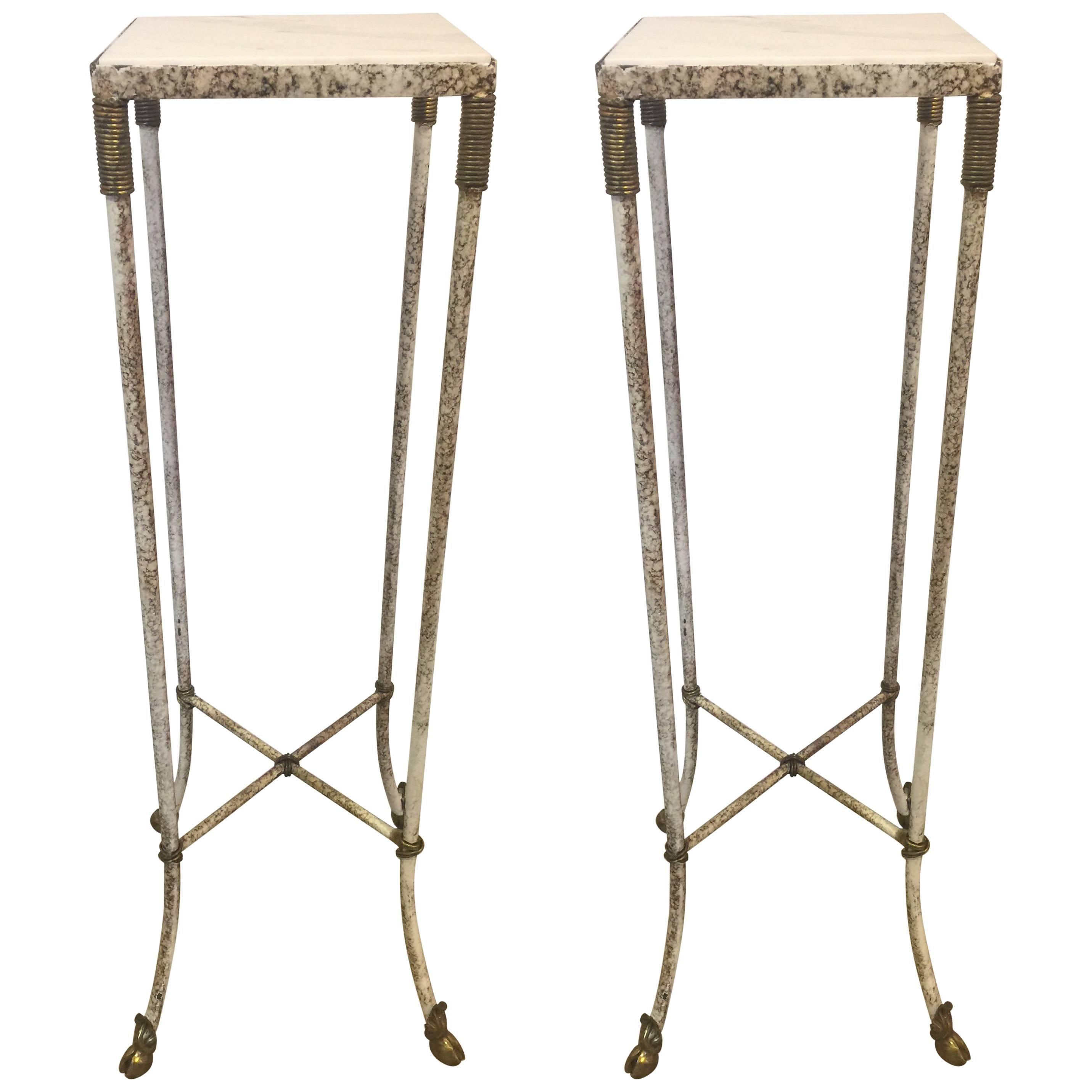 Pair of Regency Style Plant Stands/Pedestals