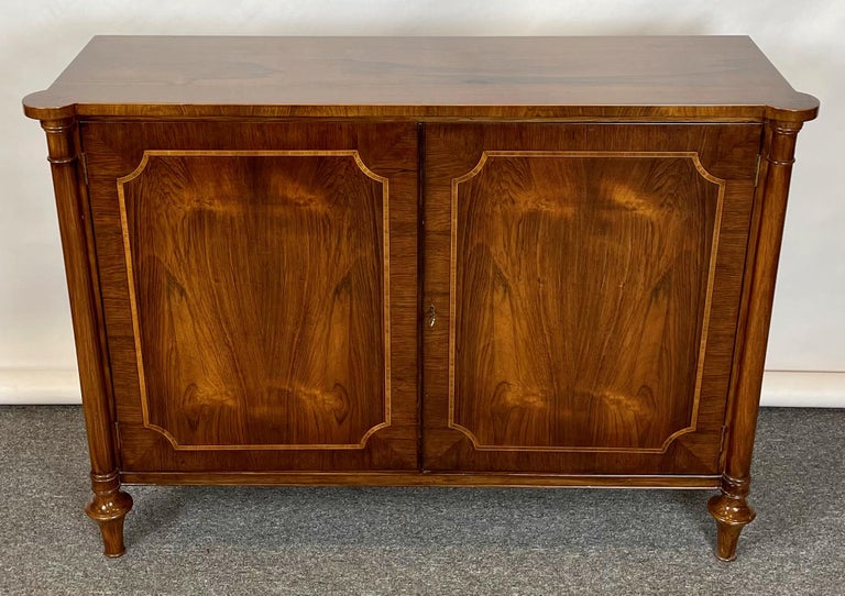 Pair of Regency Style Rosewood Cabinets For Sale 1