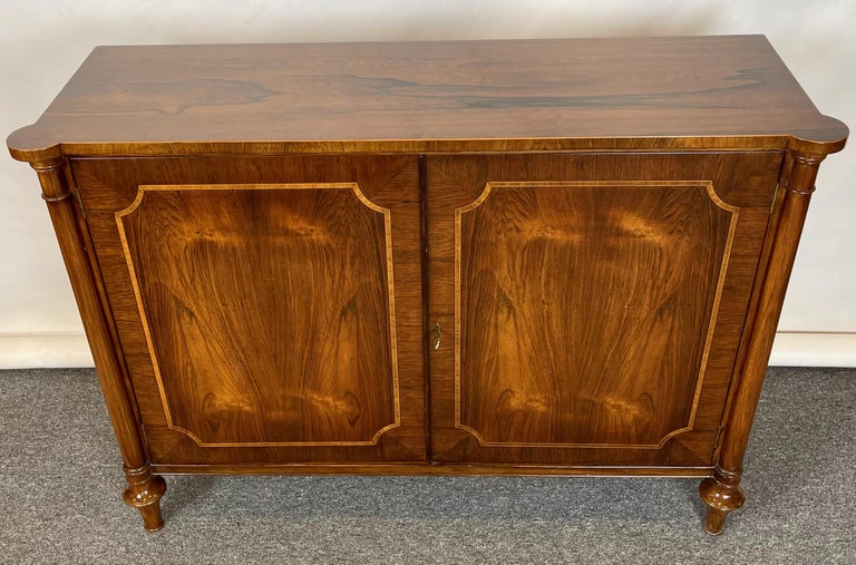 Pair of Regency Style Rosewood Cabinets For Sale 2