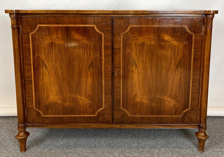 Pair of Regency Style Rosewood Cabinets For Sale 3