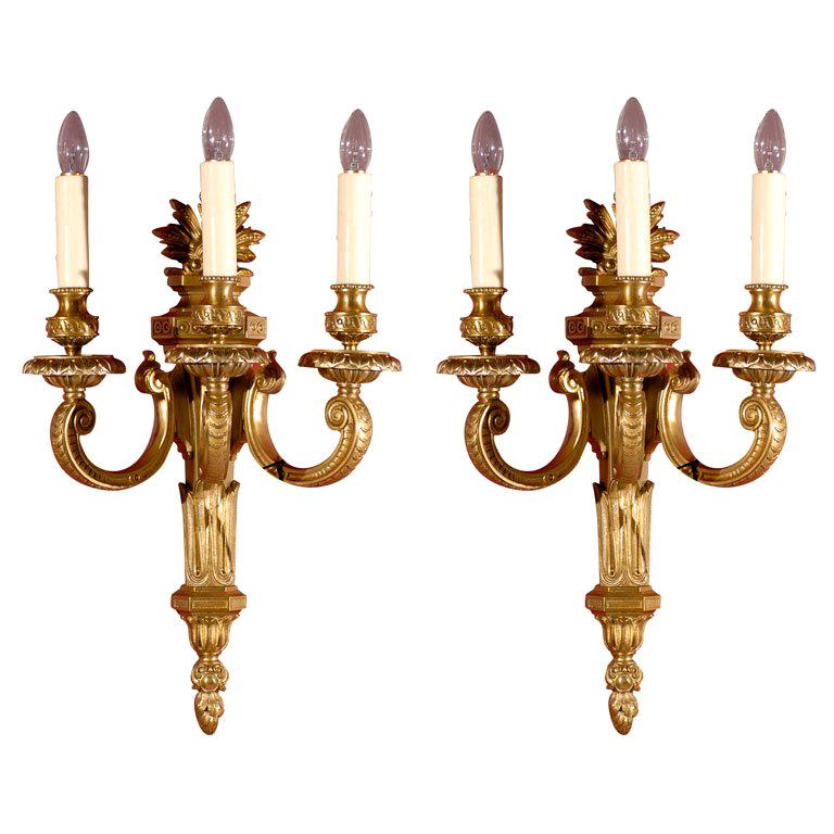 Pair of Antique Regency Candle Sconces at 1stDibs
