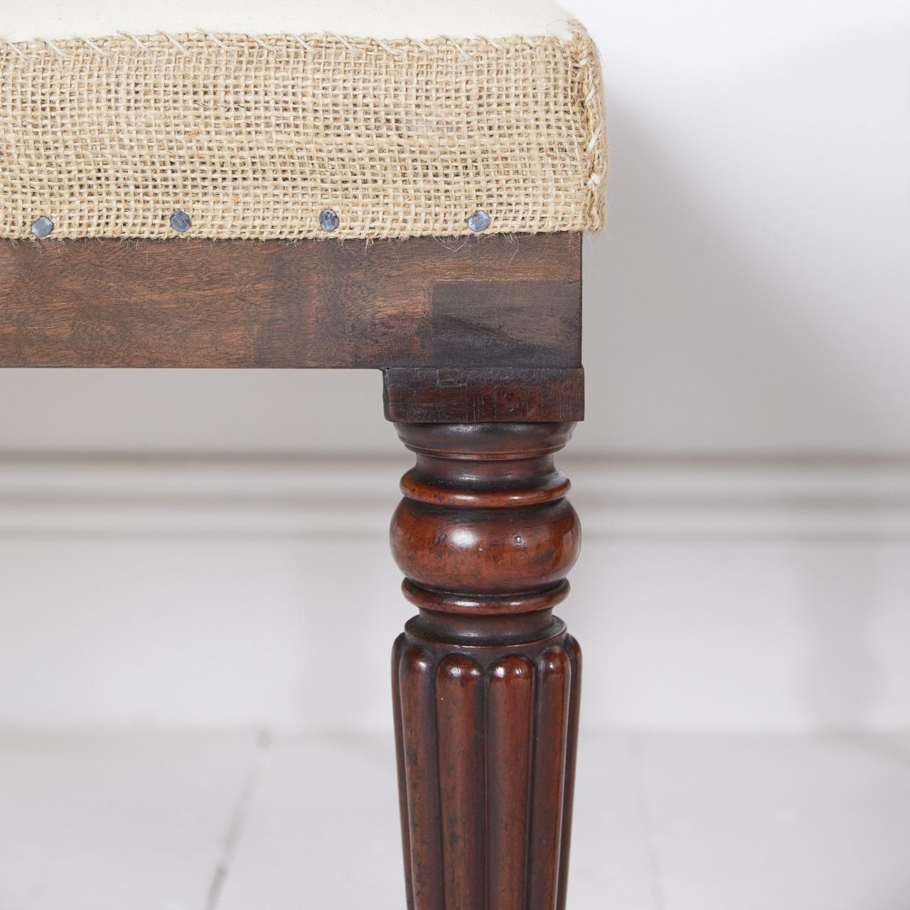 Pair of Regency style stools For Sale 1