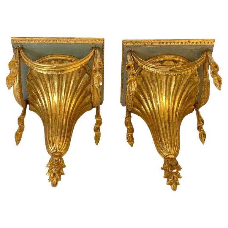 Pair of Regency Style Wall Brackets For Sale at 1stDibs
