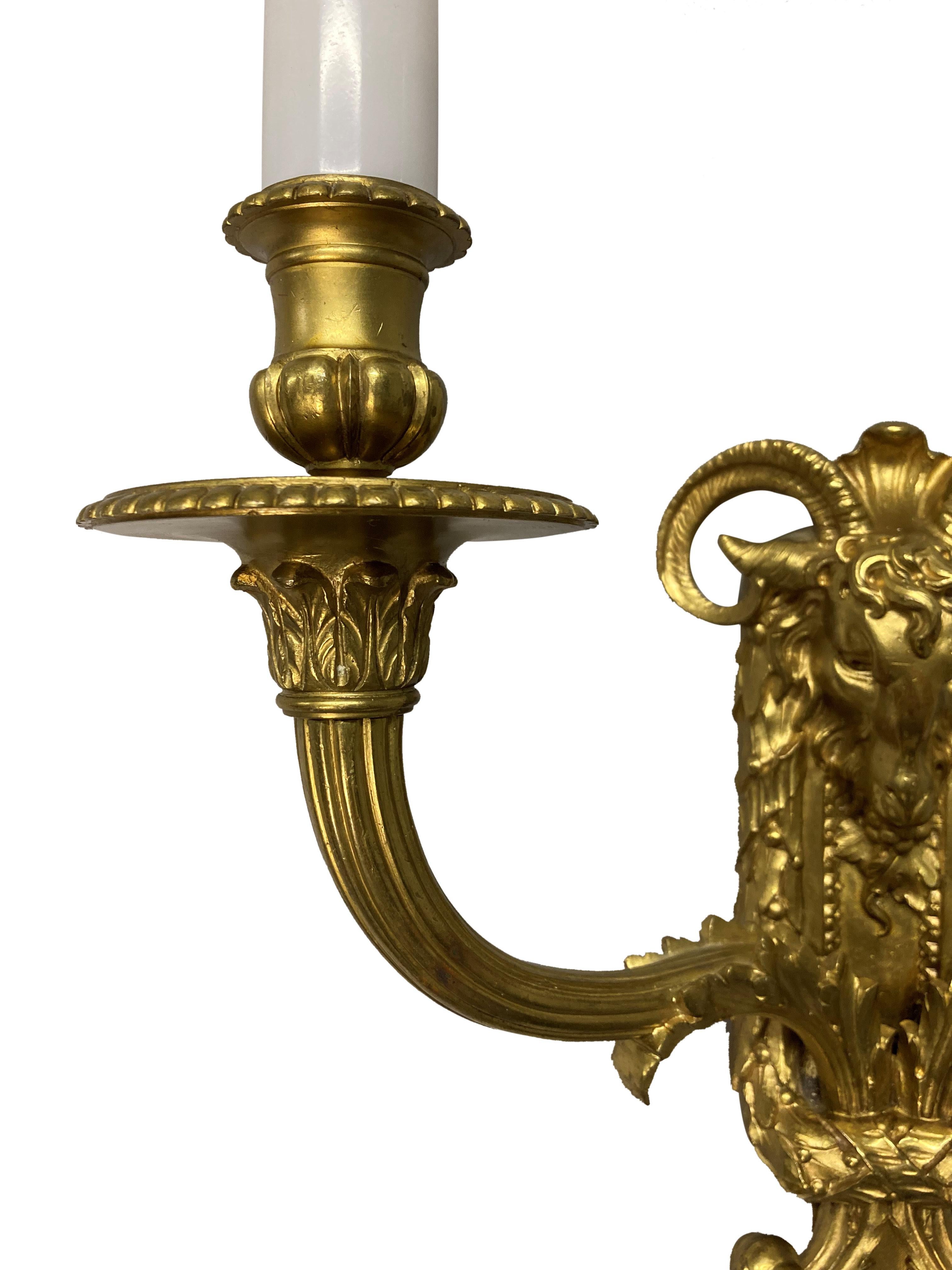 Pair Of Regency Style Wall Lights For Sale 1