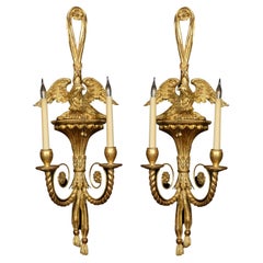 Pair of Regency Style Wall Lights