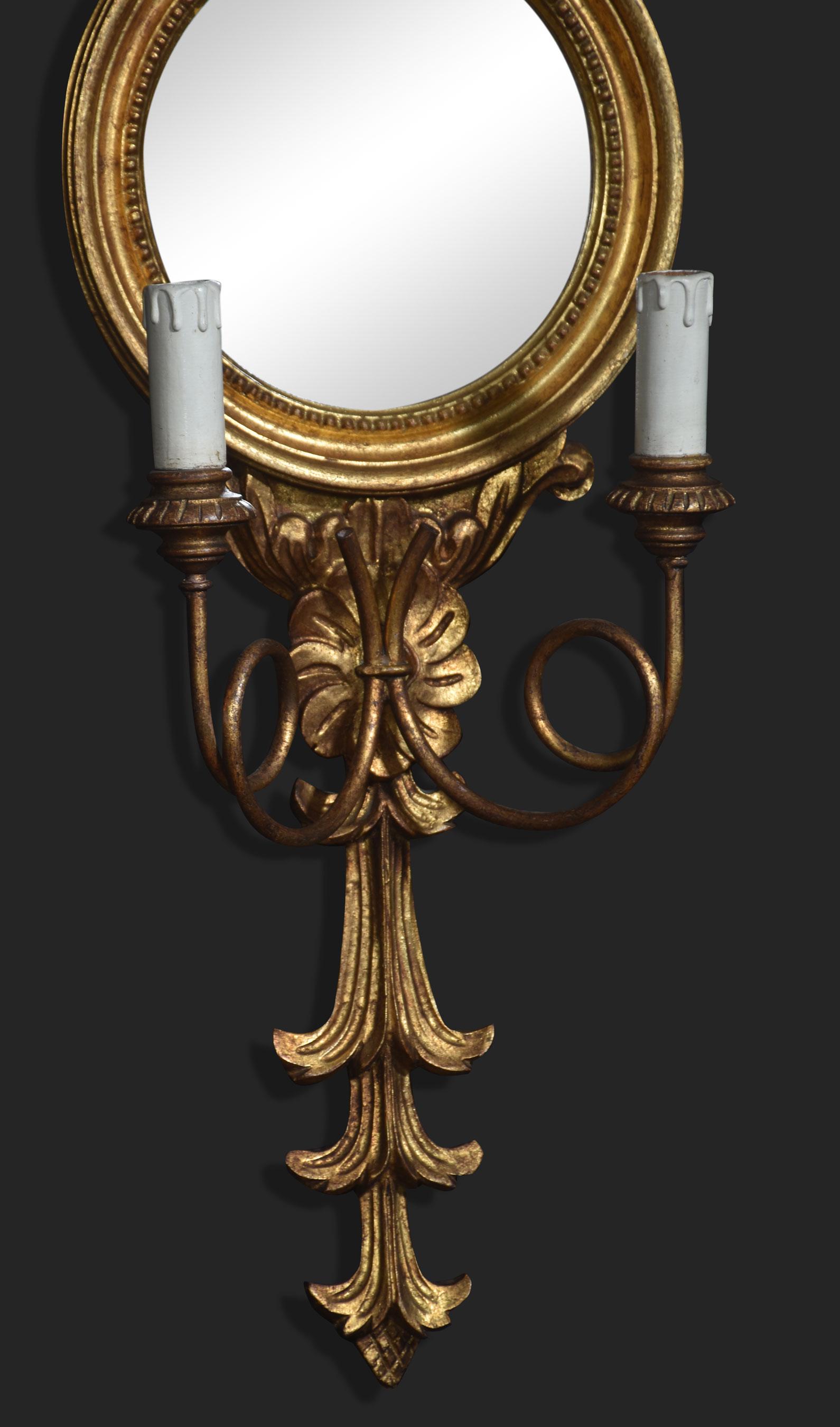British Pair of Regency style wall mirrors For Sale