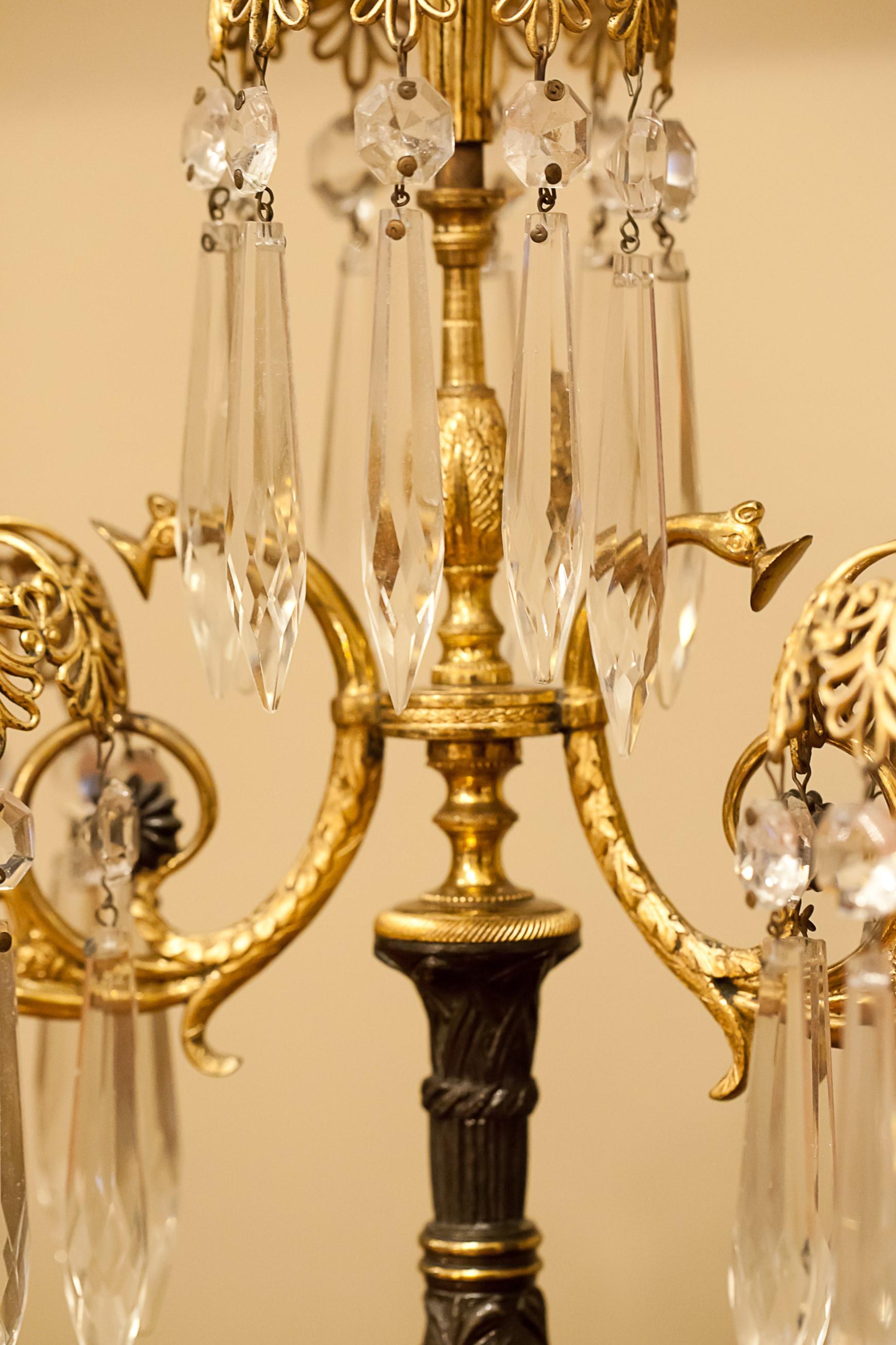 Pair of Regency Two-Arm Candelabra, London, circa 1800 4
