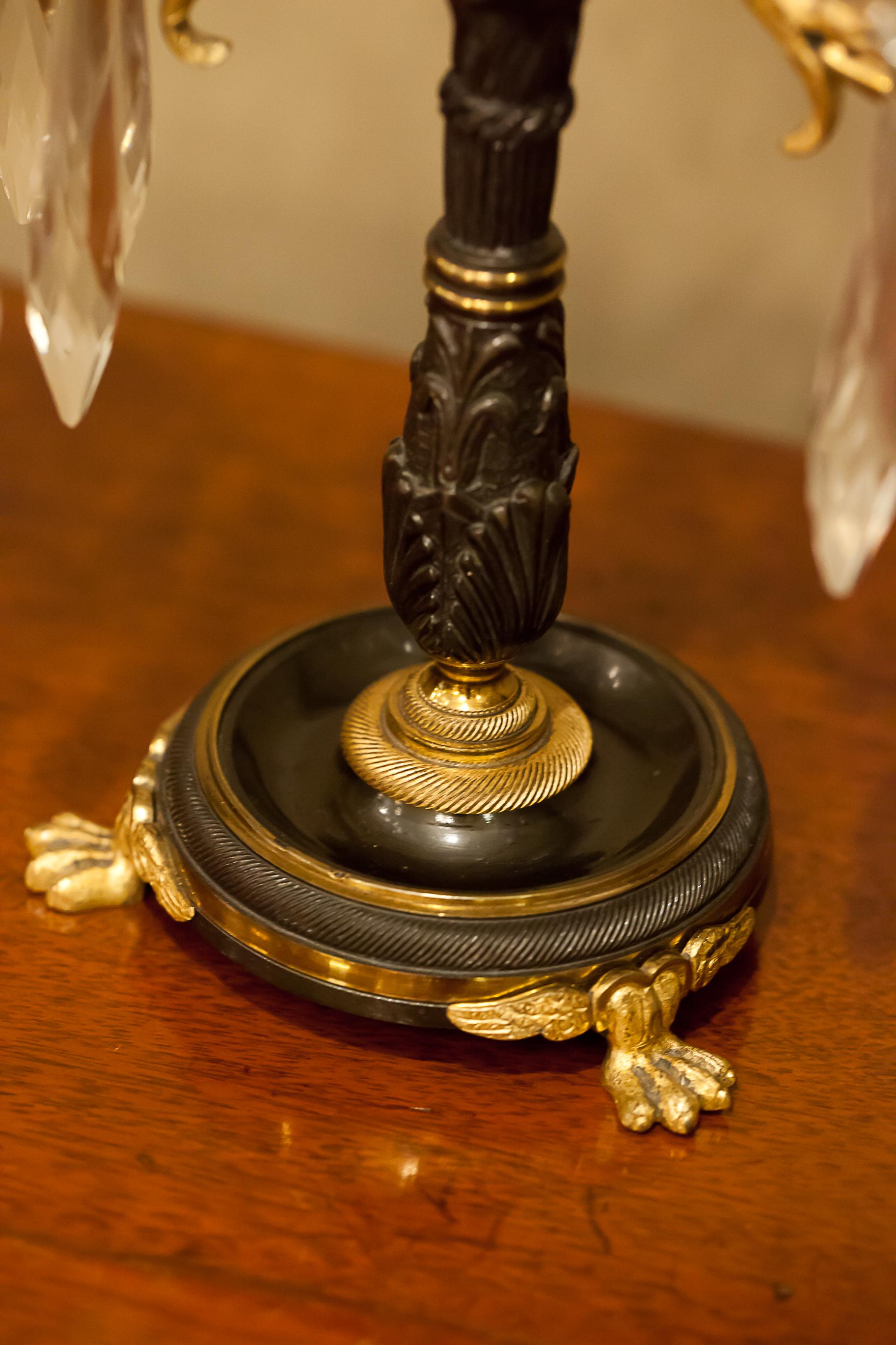 Pair of Regency Two-Arm Candelabra, London, circa 1800 6