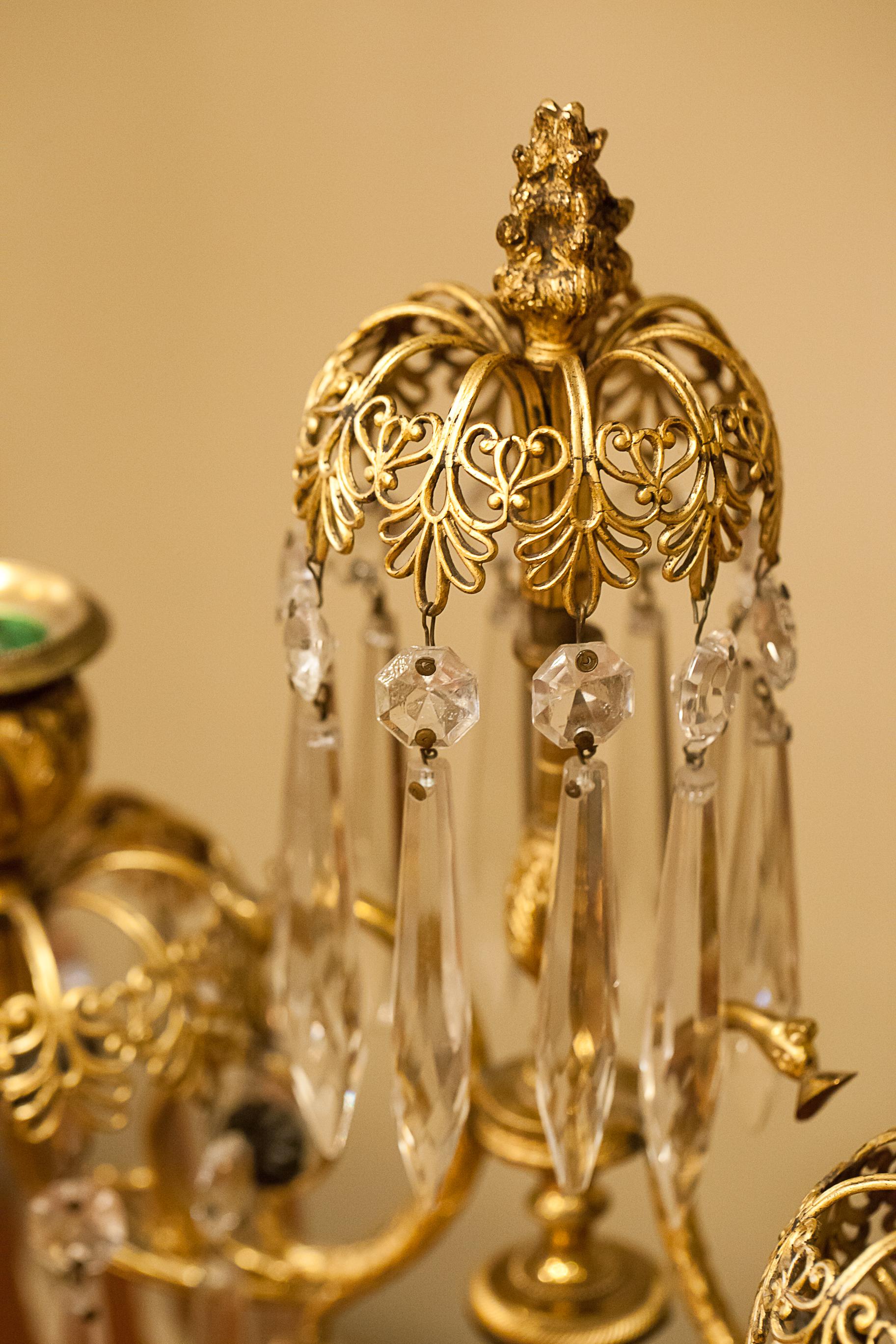 19th Century Pair of Regency Two-Arm Candelabra, London, circa 1800