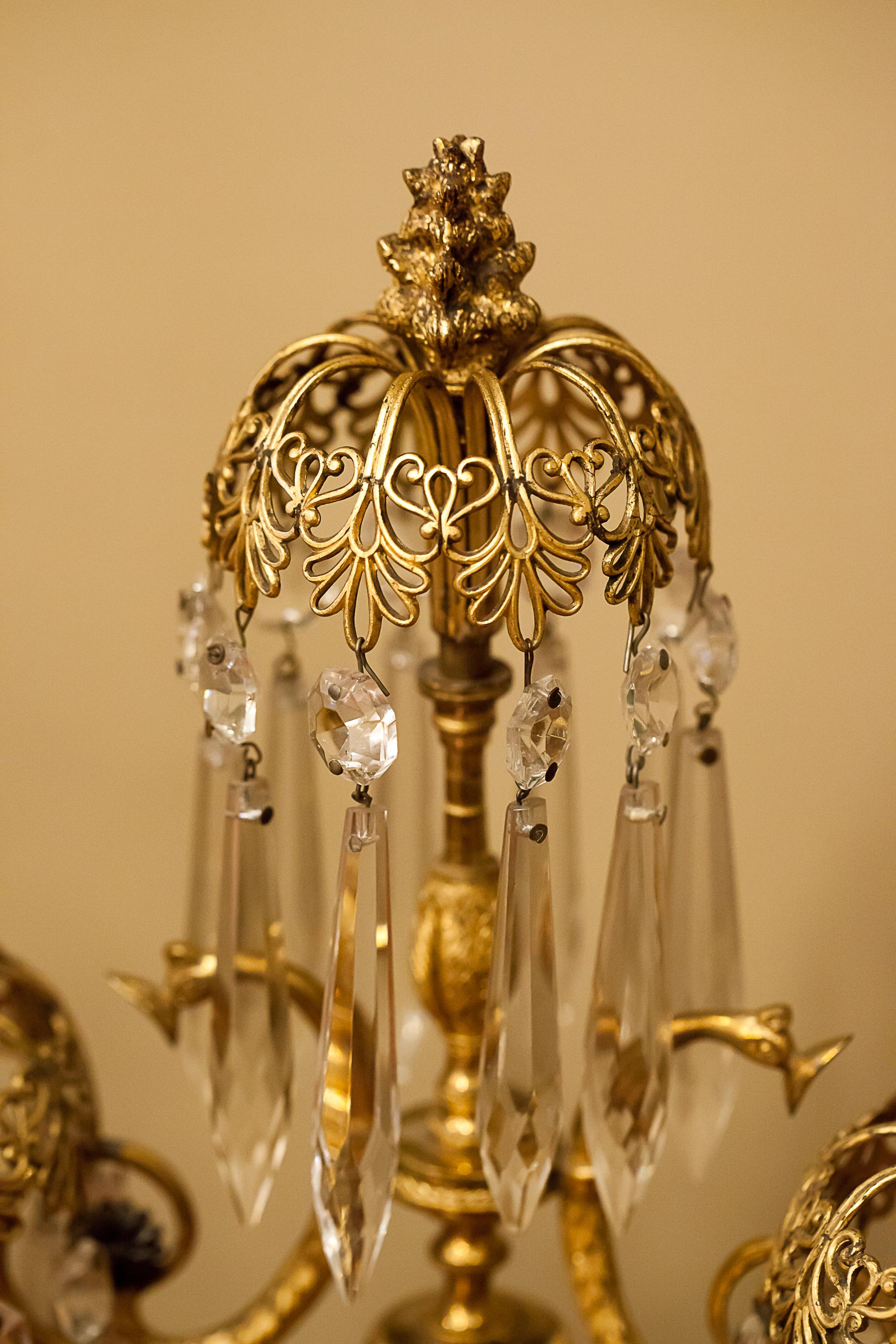 Pair of Regency Two-Arm Candelabra, London, circa 1800 1