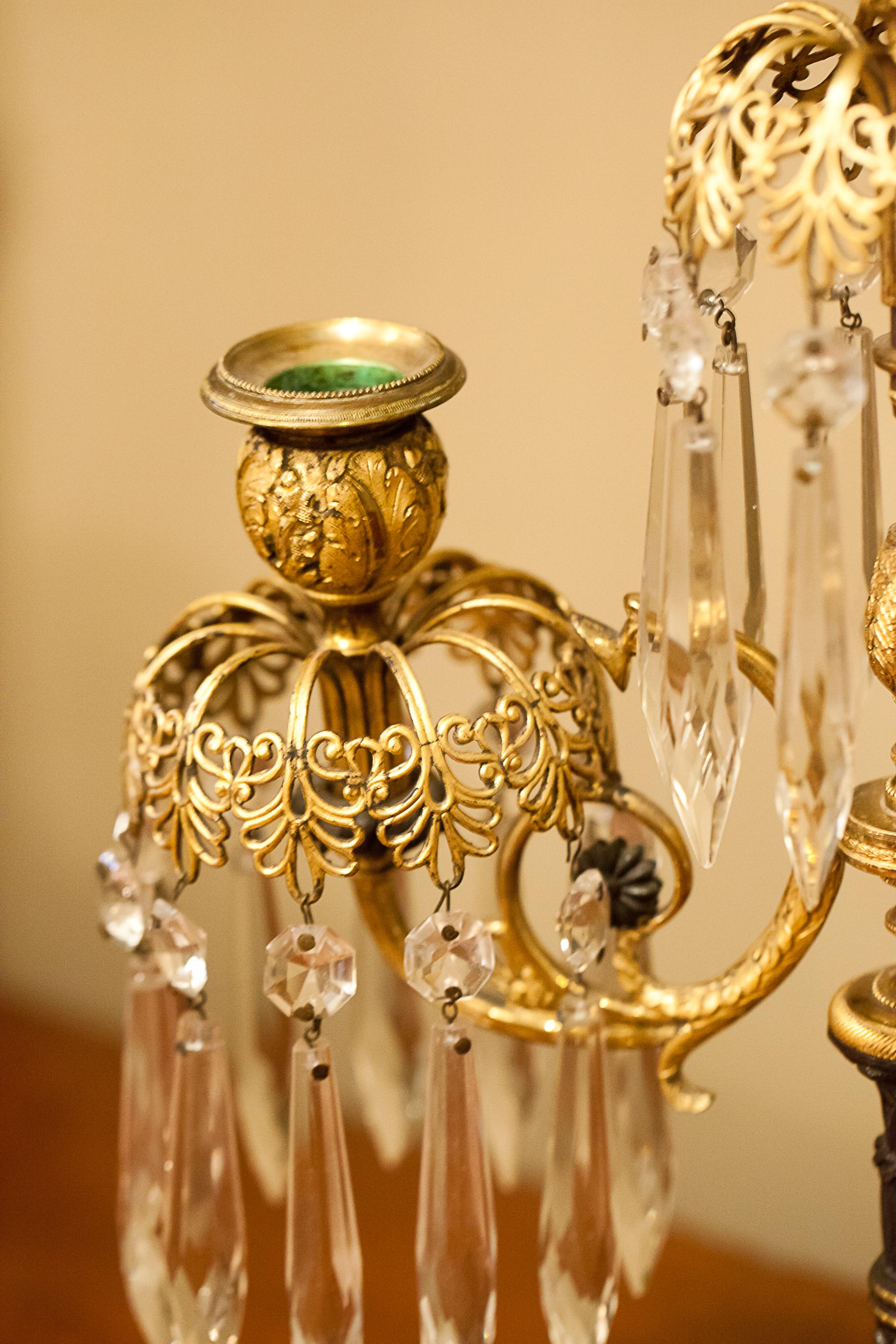 Pair of Regency Two-Arm Candelabra, London, circa 1800 2