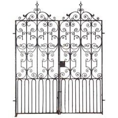 Pair of Regency Wrought Iron Gates, circa 1820