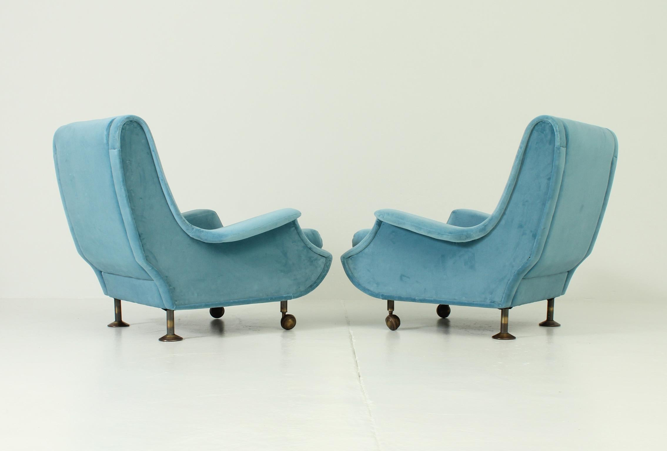 Pair of Regent Armchairs by Marco Zanuso for Arflex, Italy 3