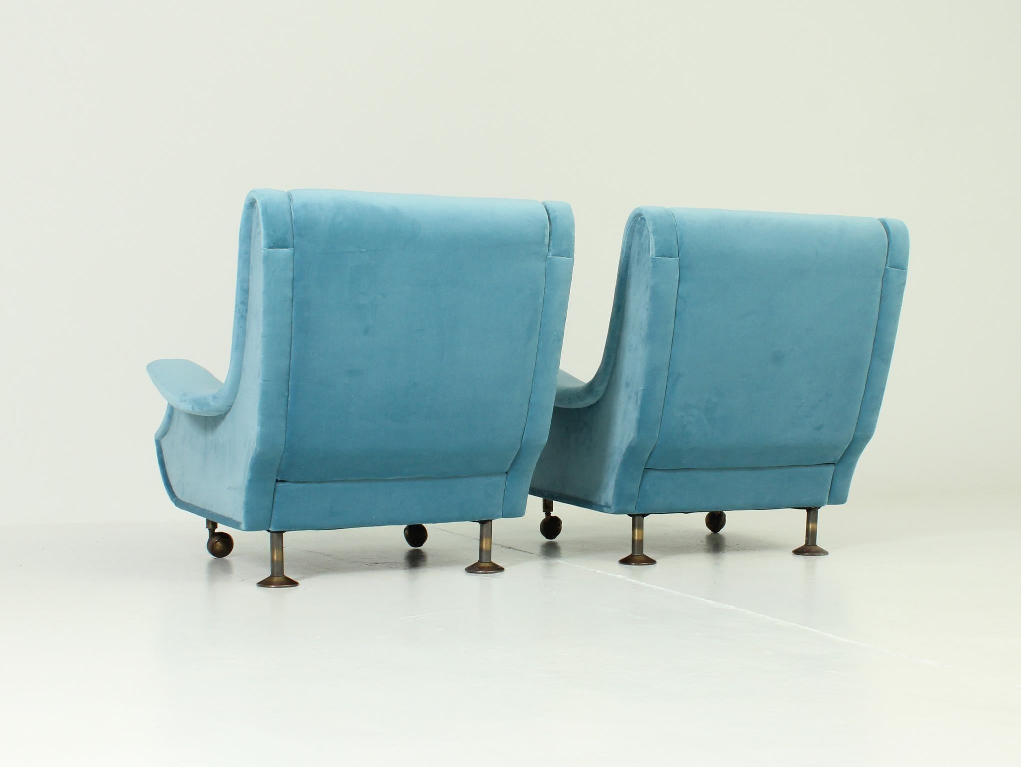 Pair of Regent Armchairs by Marco Zanuso for Arflex, Italy 4