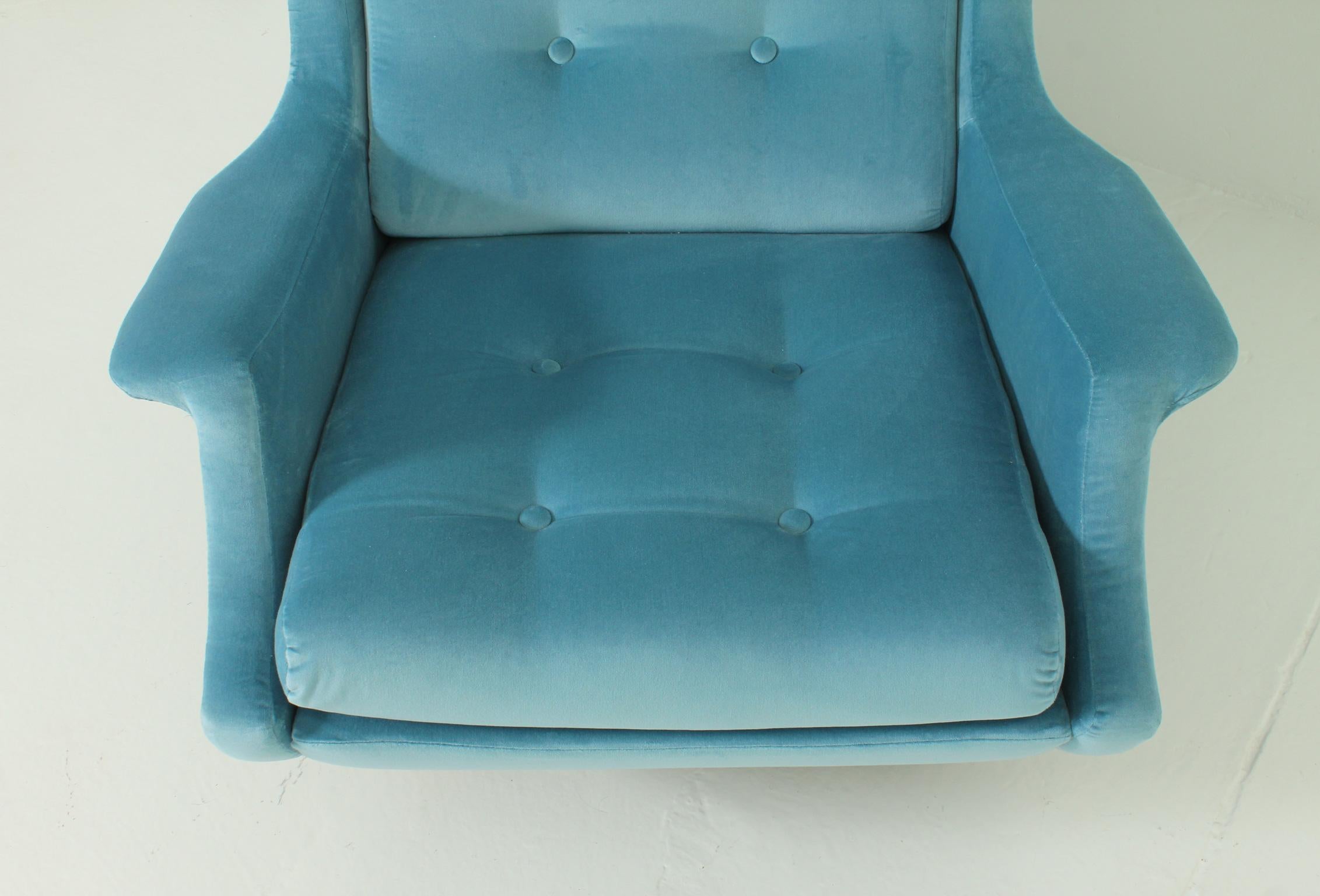 Mid-20th Century Pair of Regent Armchairs by Marco Zanuso for Arflex, Italy