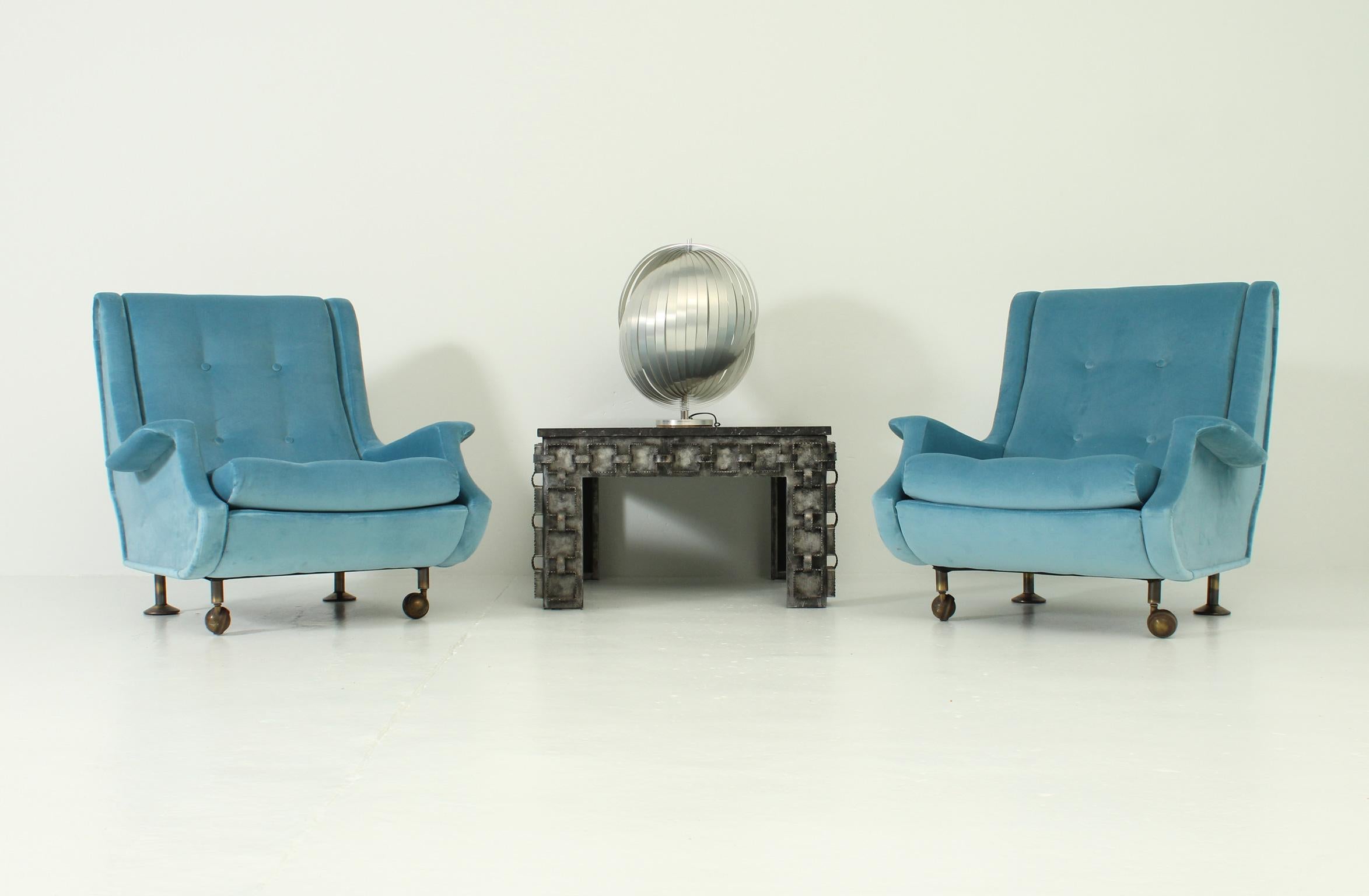 Pair of Regent Armchairs by Marco Zanuso for Arflex, Italy 1