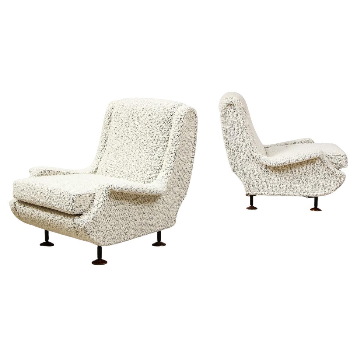 Pair of "Regent" Club Chairs by Marco Zanuso for Arflex