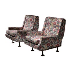 Pair of "Regent" Lounge Chairs by Marco Zanuso for Arflex, Italy, 1960s