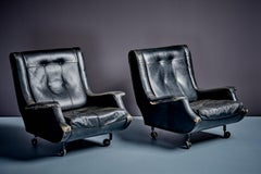 Pair of Regent Lounge Chairs by Marco Zanuso for Artflex Italy, 1960s